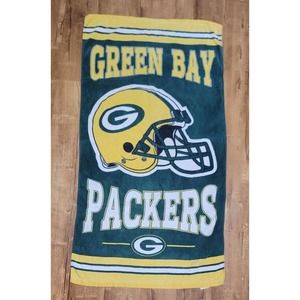 Vtg Green Bay Packers Beach Towel NFL